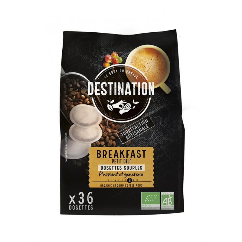 Café Breakfast Bio Dosettes Souples - Destination Bio