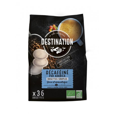 Café Décaféiné Pur Arabica Bio Dosette Senseo® - Destination