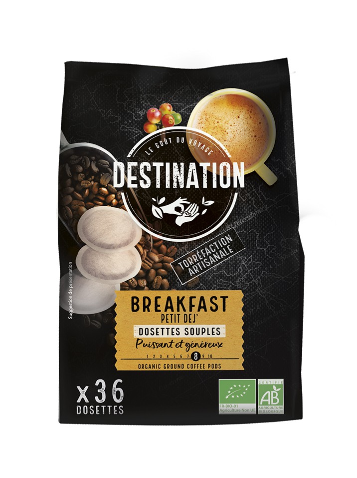 Café Breakfast Bio Dosettes Souples - Destination Bio